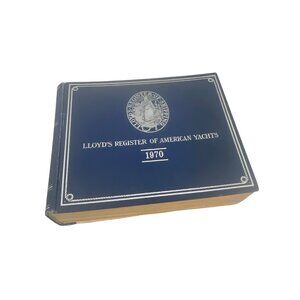 Lloyds Register Of American Yachts 1970 Edition